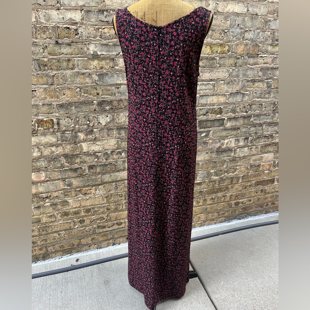 Carol Anderson California Vintage Floral Maxi Dress with Cardigan Sz Medium Tall - Picture 5 of 15